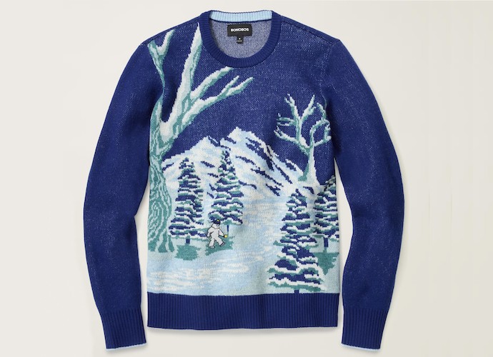 J crew cheap holiday greens sweatshirt